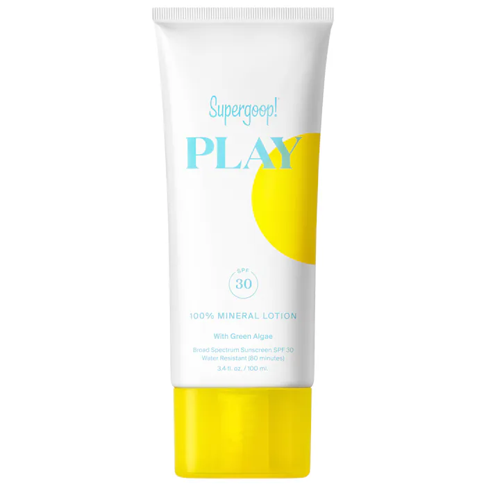 Supergoop mineral sunscreen bottle