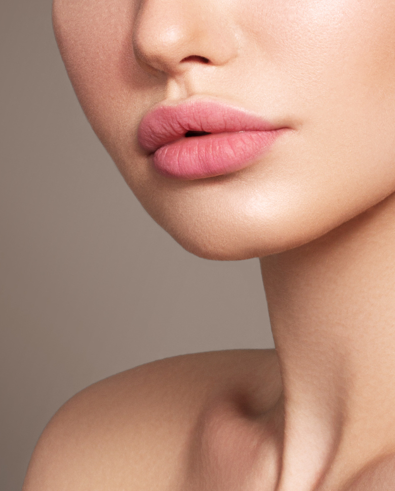 Photo of a woman's full lips
